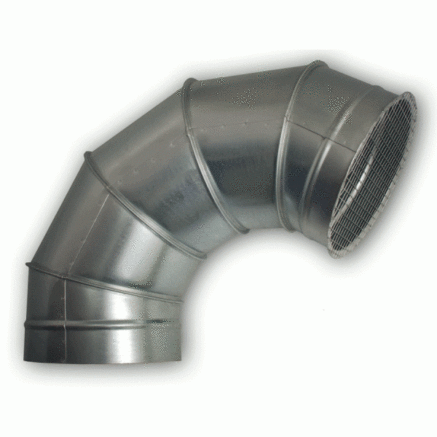 FALCATED ELBOW WITH SIEVE
